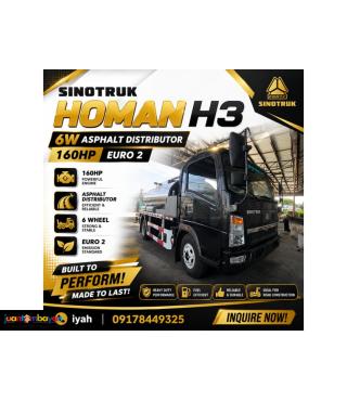 SINOTRUK HOMAN 6W ASPHALT DISTRIBUTOR 160HP, 5KL E2