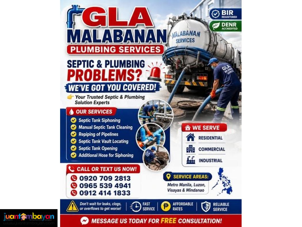 GLA MALABANAN PLUMBING SERVICES