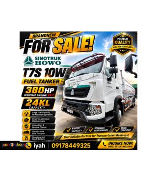 SINOTRUK HOWO T7S 10W FUEL TANKER 380HP WEICHAI ENGINE 24KL
