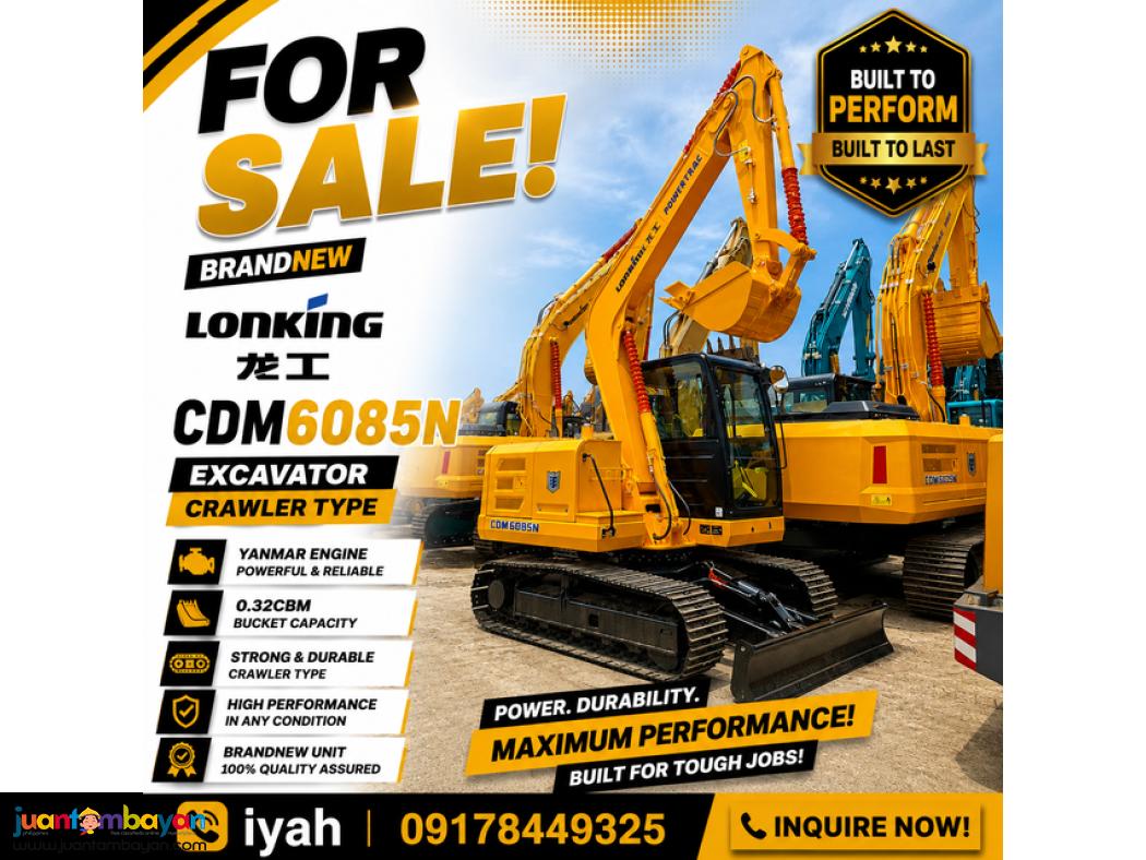 LONKING CDM6085N EXCAVATOR, 0.32CBM