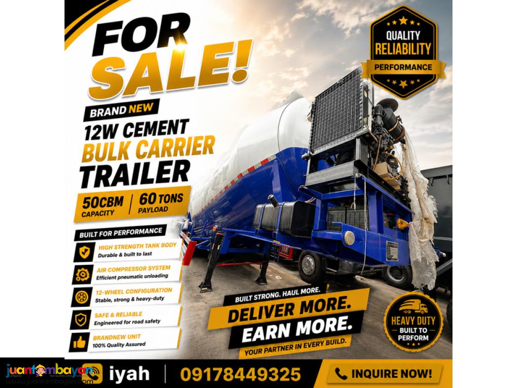 CEMENT BULK CARRIER 50CBM 60 tons