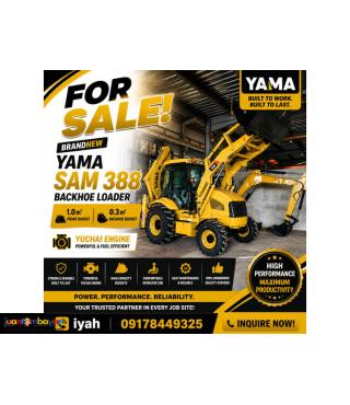BRANDNEW YAMA SAM 388 BACKHOE LOADER YUCHAI ENGINE 1.0/0.3 m³