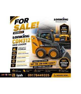 Brandnew Lonking CDM312 Skid Loader Kubota Engine 0.45cbm