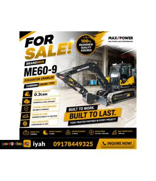 ME60-9 EXCAVATOR CRAWLER CUMMINS ENGINE TYPE 0.3CBM