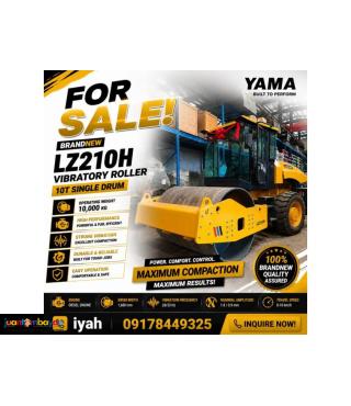 YAMA LZ210H SINGLE DRUM ROAD ROLLER 10-TONS
