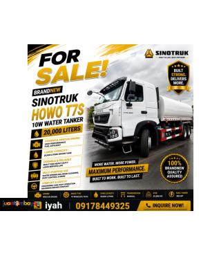 BRANDNEW SINOTRUK HOWO T7S 10W WATER TANKER WEICHAI... 20K LITERS