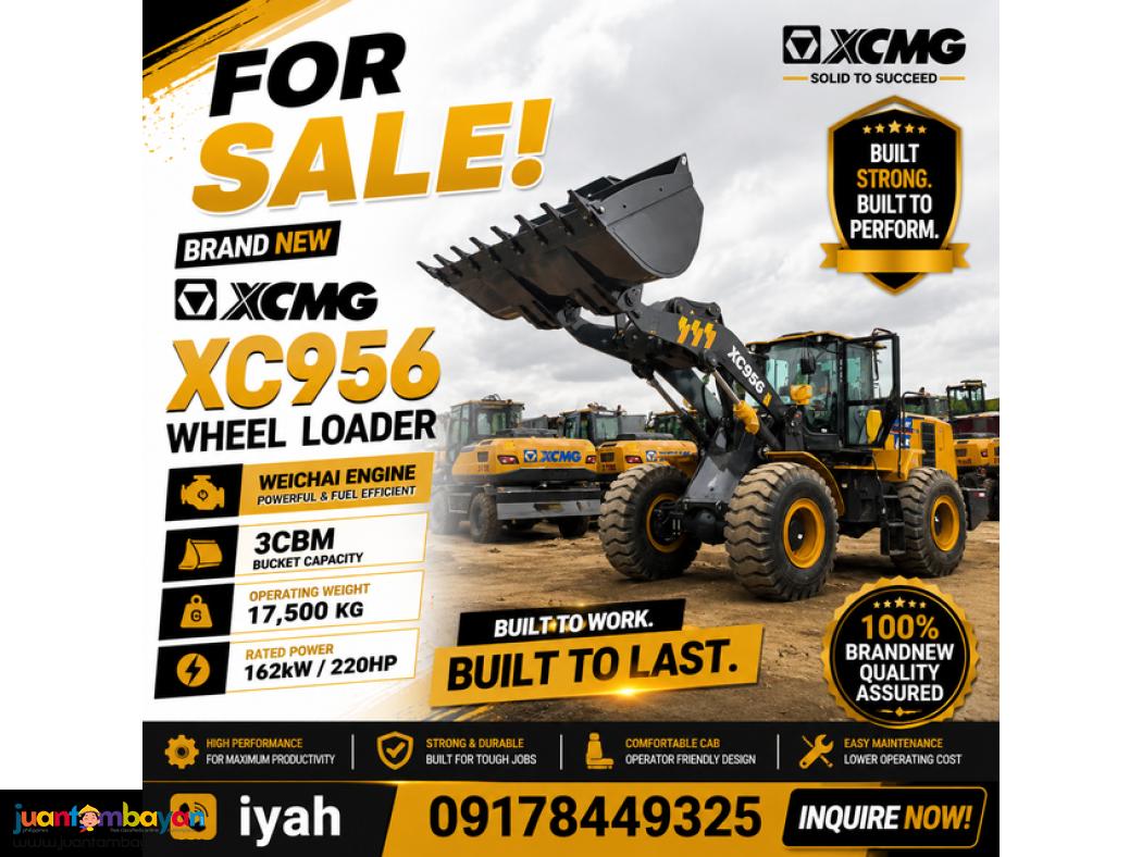 BRANDNEW XCMG XC956 WHEEL LOADER WEICHAI ENGINE 3CBM