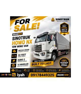 SINOTRUK HOWO NX 10W WING VAN WEICHAI ENGINE 32 FEET EURO 2