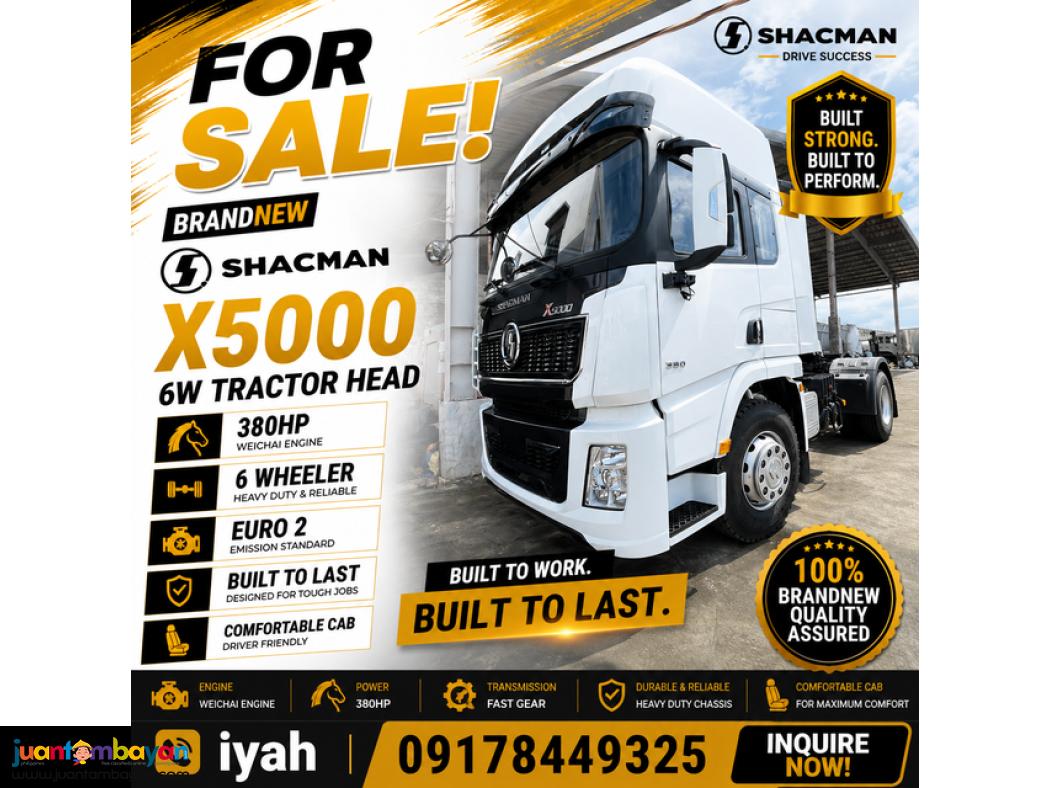 SHACMAN X5000 6W TRACTOR HEAD 380HP EURO 2