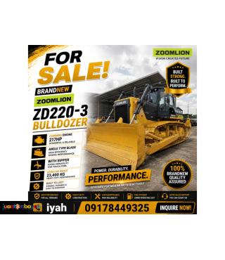 ZOOMLION ZD220-3 BULLDOZER - 217HP, WITH RIPPER, ANGLE TYPE