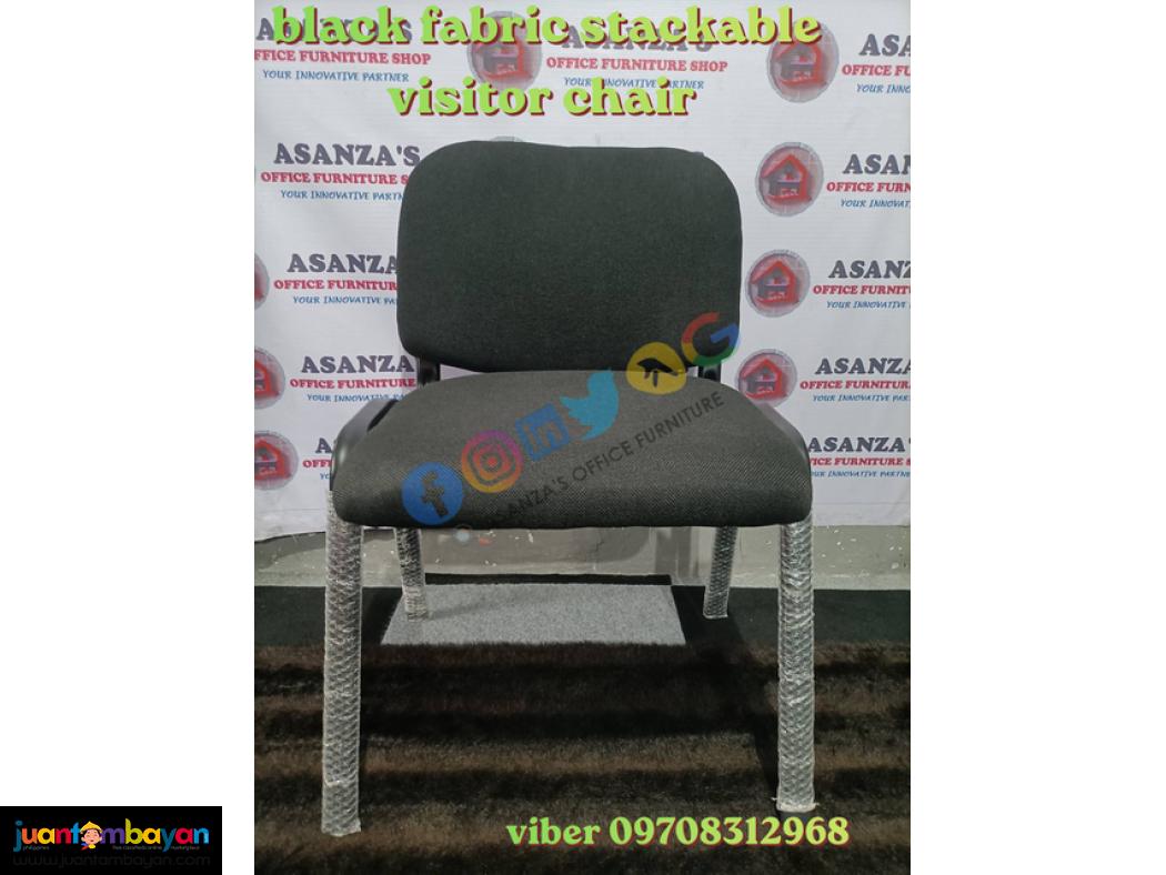 stackable visitor chair ( fabric )