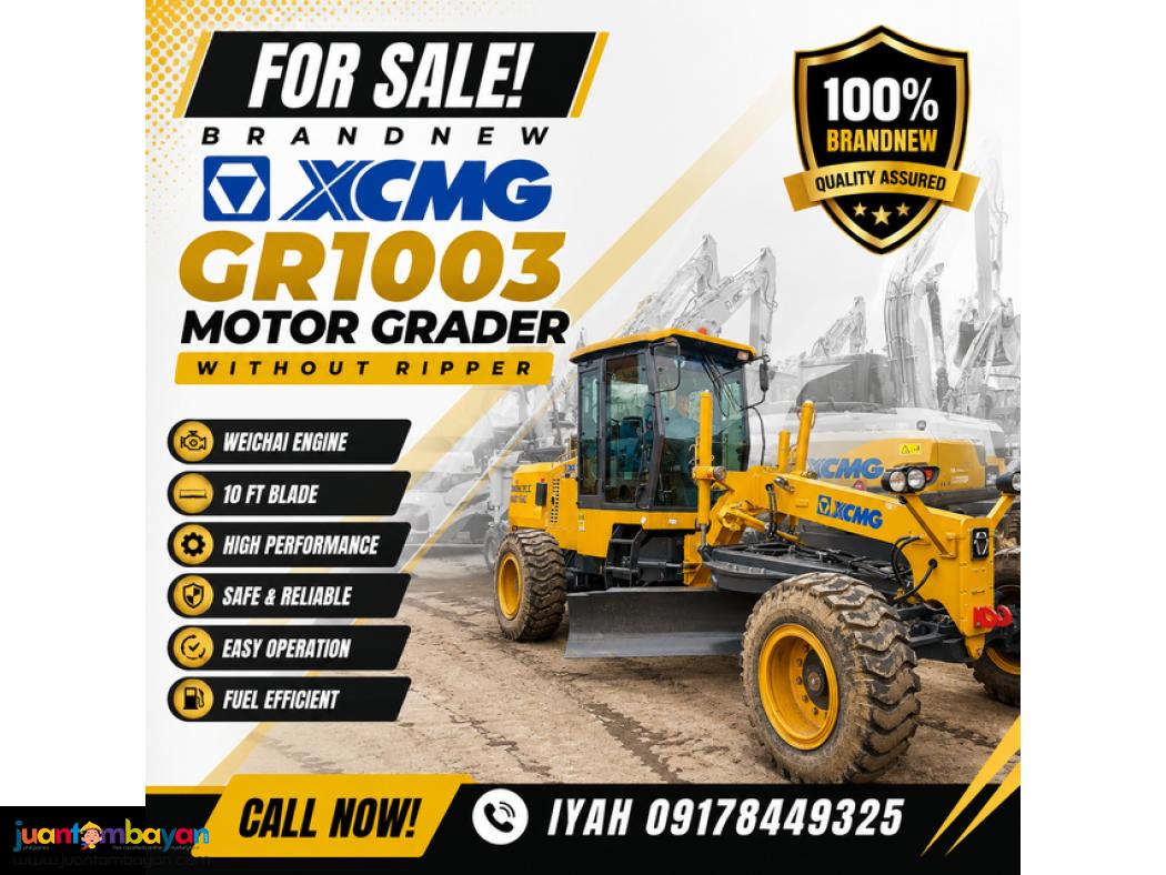 XCMG GR1003 MOTOR GRADER WEICHAI ENGINE 10 FT BLADE, WITHOUT RIPPER