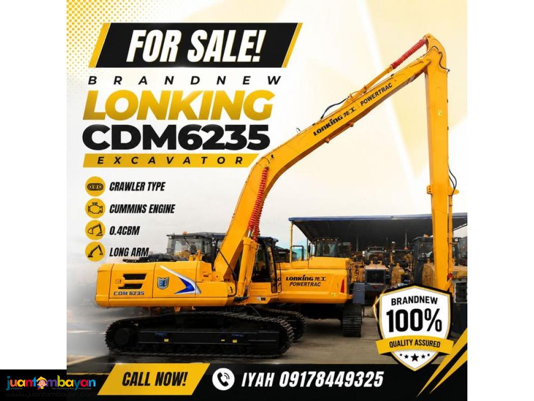 LONKING CDM6235 LONG ARM BACKHOE 0.4CBM CUMMINS ENGINE 