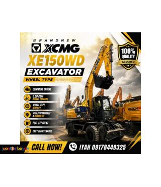 BRANDNEW XCMG XE150WD EXCAVATOR WHEEL TYPE CUMMINS ENGINE 0.58 CBM