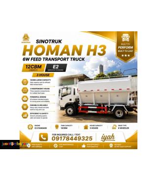 SINOTRUK HOMAN H3 4X2 FEED TRANSPORT 4CBM 115HP