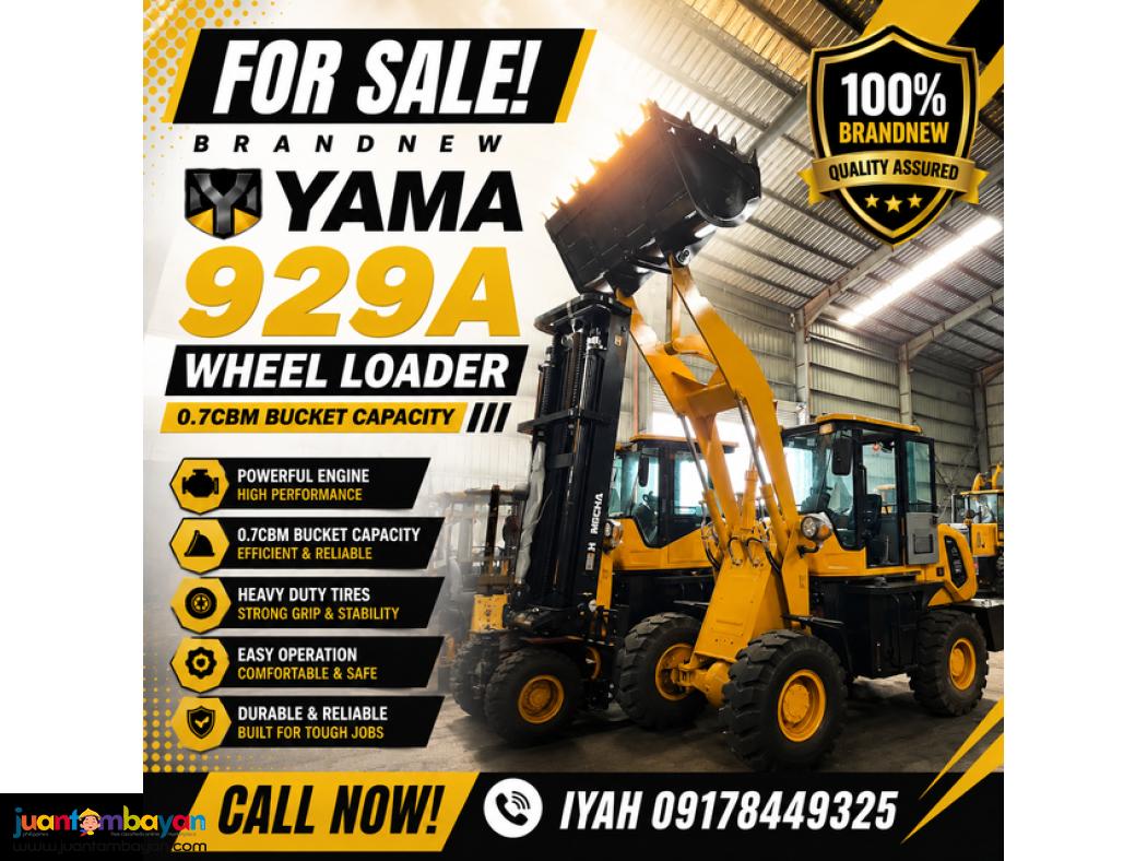 BRANDNEW YAMA 929A WHEEL LOADER 0.7CBM