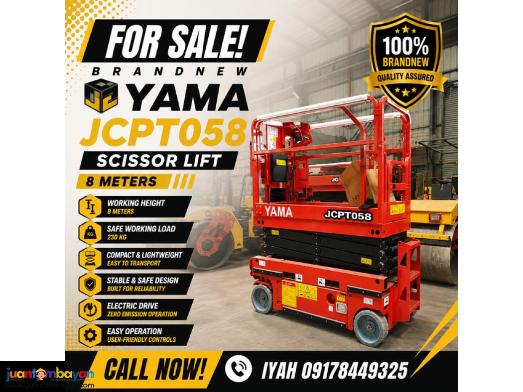 BRANDNEW YAMA JCPT058 SCISSOR LIFT- 8MTRS