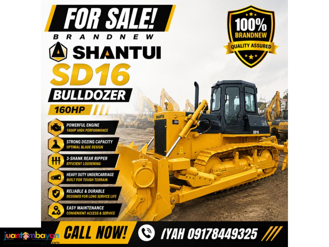 BRANDNEW SHANTUI SD16 BULLDOZER 160HP, with three shank rear ripper