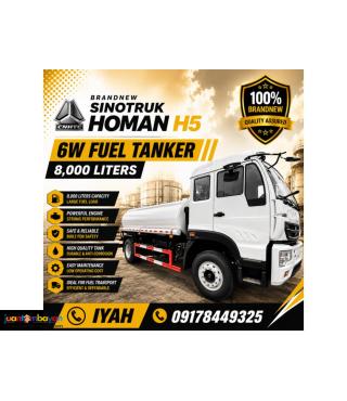 BRANDNEW SINOTRUK HOMAN H5 6W FUEL TANKER 8K LITERS