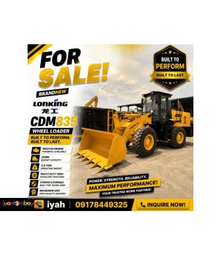 LONKING CDM835 PAYLOADER 2M³ WEICHAI ENGINE 