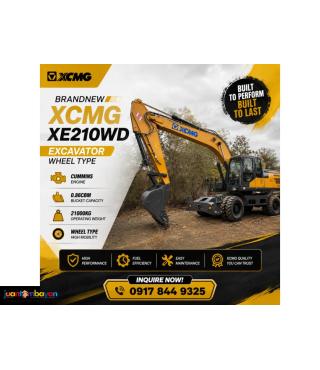 XCMG XE210WD EXCAVATOR WHEEL TYPE CUMMINS ENGINE 0.86CBM