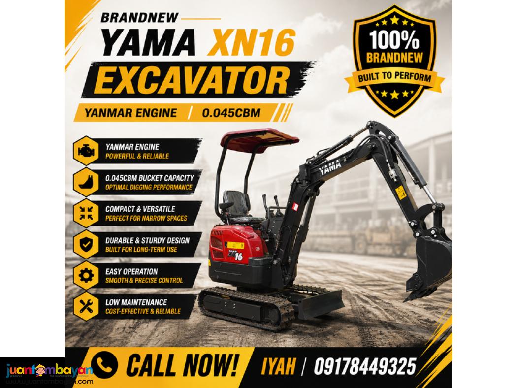 BRANDNEW YAMA XN16 EXCAVATOR YANMAR ENGINE 0.045CBM