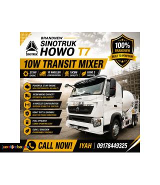 BRANDNEW SINOTRUK HOWO T7 10W TRANSIT MIXER 371HP EURO 2