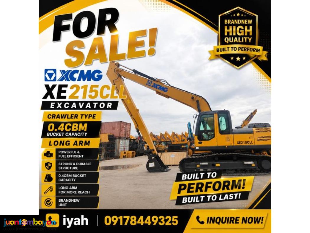 XCMG XE215CLL LONG ARM BACKHOE 0.4CBM ISUZU ENGINE 