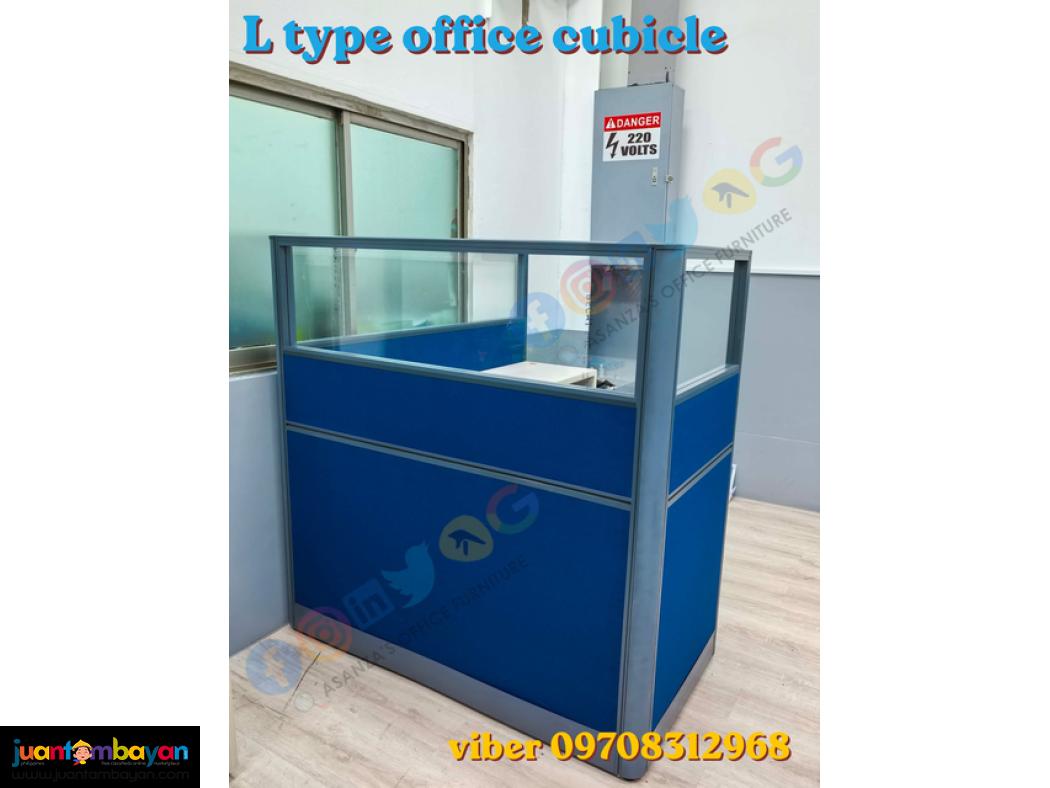 l type office cubicle / partition