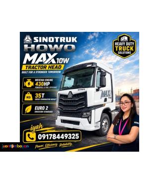 SINOTRUK HOWO MAX 10W TRACTOR HEAD, 430HP 35T EURO 2