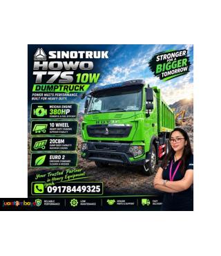 SINOTRUK HOWO T7S 10W DUMPTRUCK 380HP 20CBM EURO 2
