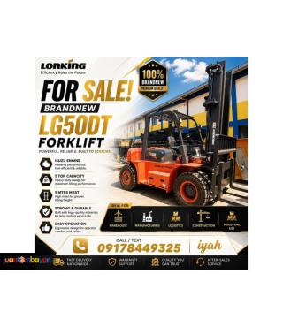 LONKING LG50DT FORKLIFT 5-TONS STANDARD MAST