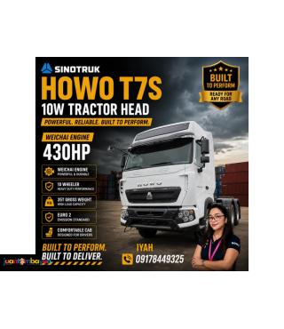 SINOTRUK HOWO T7S 10W TRACTOR HEAD WEICHAI ENGINE 430HP 35T EURO 2