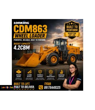 LONKING CDM863 WHEEL LOADER WEICHAI ENGINE 4.2CBM