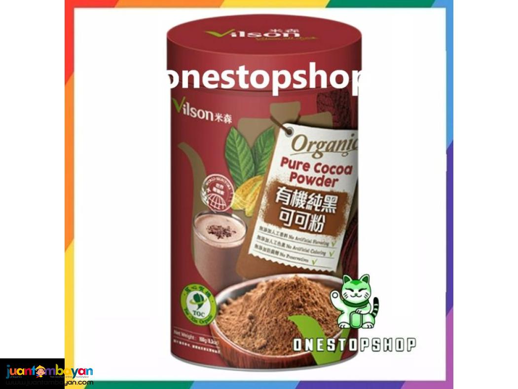 VILSON Organic Pure Cocoa Powder SUGARFREE 150g 米森 有機純黑可可粉