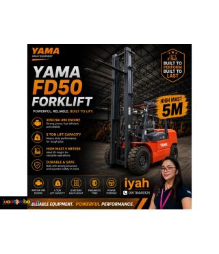 YAMA FD50 FORKLIFT XINCHAI 490 ENGINE 5T HIGH MAST 5 METERS