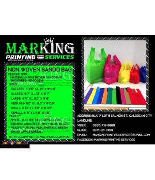 PERSONALIZED NON WOVEN SANDO BAG