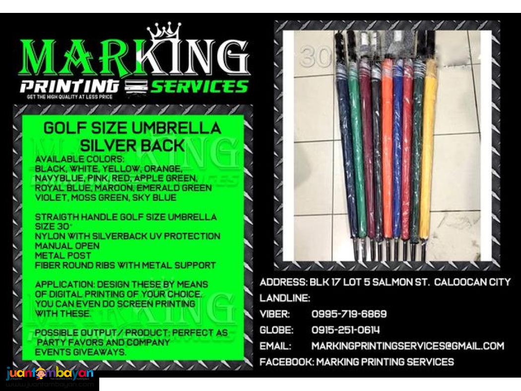 PERSONALIZED GOLF SIZE UMBRELLA