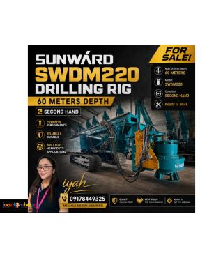 SUNWARD SWDM220 DRILLING RIG 60METERS DEPTH 2 SECOND HAND