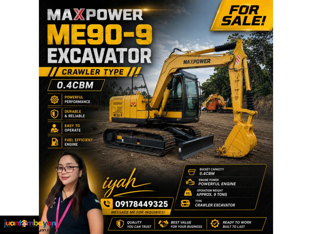 MAXPOWER ME90-9 EXCAVATOR CRAWLER TYPE 0.4CBM
