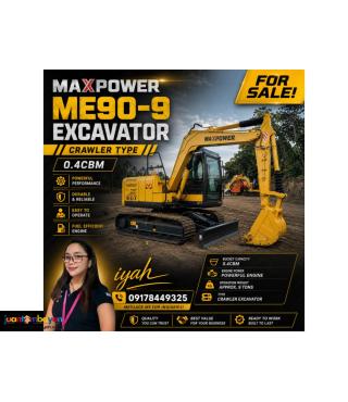 MAXPOWER ME90-9 EXCAVATOR CRAWLER TYPE 0.4CBM