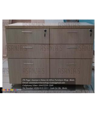 CUSTOMIZED WOODEN MOBILE PEDESTAL CABINET 