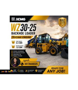 XCMG WZ30-25 BACKHOE LOADER YUCHAI ENGINE 0.3 CBM AND 1 CBM