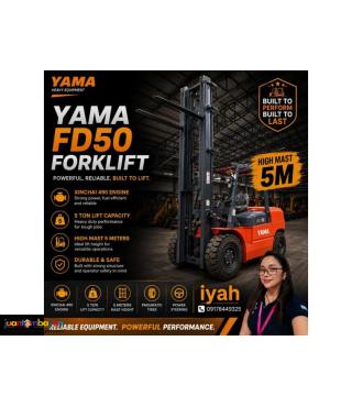 YAMA FD50 FORKLIFT 5TONS HI MAST