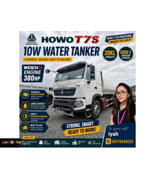 SINOTRUK HOWO T7S 10W WATER TANKER WEICHAI ENGINE 380HP 20KL EURO 2