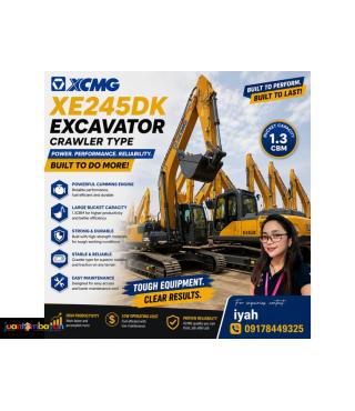 XCMG XE245DK EXCAVATOR CRAWLER TYPE CUMMINS ENGINE 1.3CBM