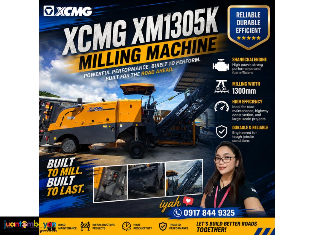 XCMG XM1305K MILLING MACHINE SHANGCHAI ENGINE milling width 1300mm