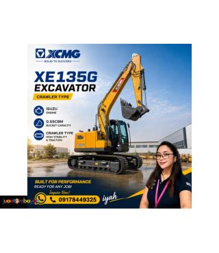 XCMG XE135G EXCAVATOR CRAWLER TYPE ISUZU ENGINE 0.55CBM