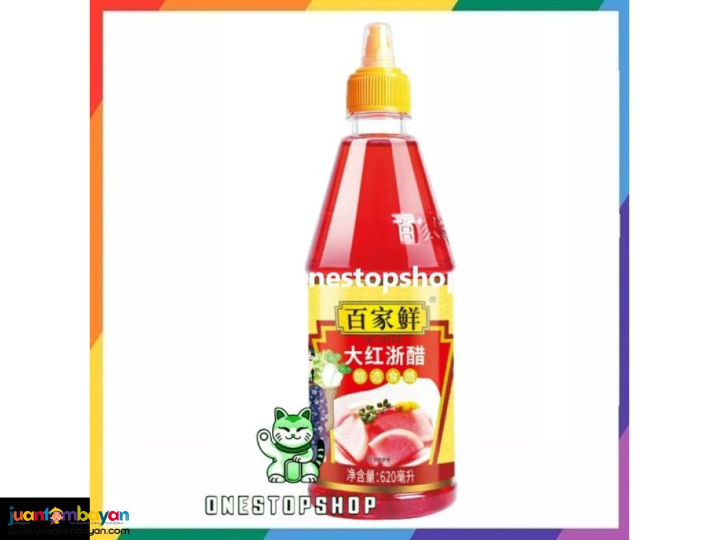 BAIJIAXIAN Chinese Red Rce Vinegar 620mL 百家鲜 大红浙醋