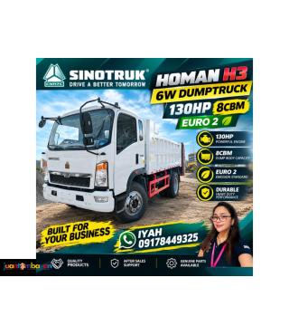 SINOTRUK HOMAN H3 6W DUMPTRUCK 130HP 8CBM EURO 2